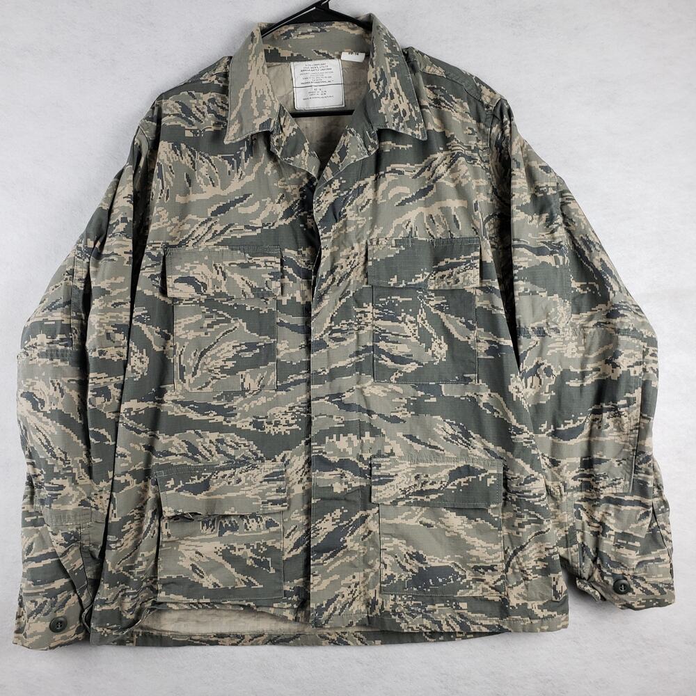Air Force Men's 42R Utility Airman‎ Battle Uniform Jacket Camouflaged 2014
